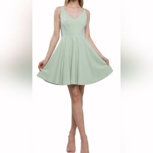 Love Tree Minty Green Fit And Flare Dress Size S